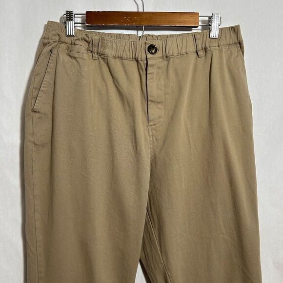 Cove USA Pants Mens 36 Cinch Waist Chino Brown Cotton Blend Stretch Comfort - Picture 4 of 9